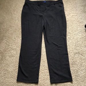 Charcoal grey relaxed fit slacks